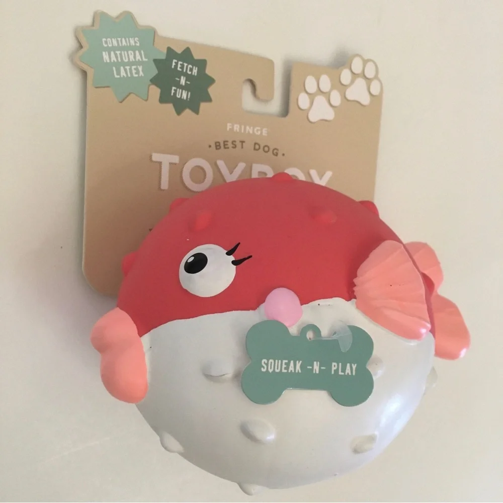 Dog Toy Latex Fish with Squeaker NEW “Feeling Swell”